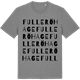 Mid Heather Gray t-shirt med Fullerö hage ordlek t-shirt