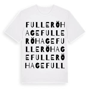Fullerö hage ordlek t-shirt – ekologisk bomull t-shirt från Pinshirt