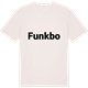 Vintage White t-shirt med Funkbo fetstil t-shirt