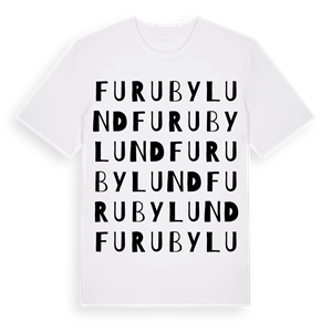Furubylund ordlek t-shirt – ekologisk bomull t-shirt från Pinshirt