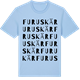 Blue Soul t-shirt med Furuskär ordlek t-shirt