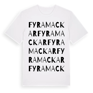 Fyra mackar ordlek t-shirt – ekologisk bomull t-shirt från Pinshirt