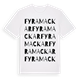 Fyra mackar ordlek t-shirt