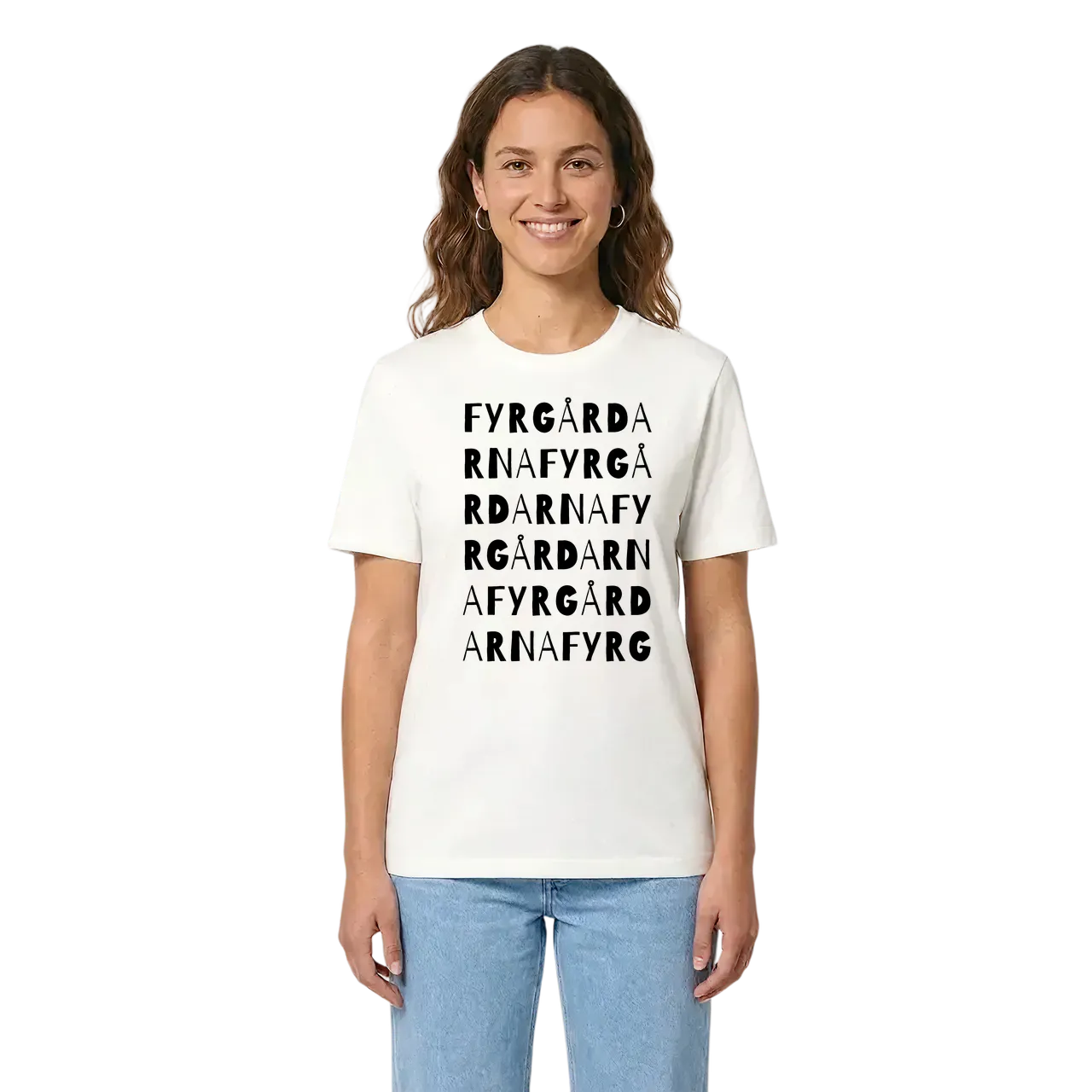 Fyrgårdarna ordlek t-shirt i miljö