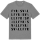 Mid Heather Gray t-shirt med Fyrisvall ordlek t-shirt