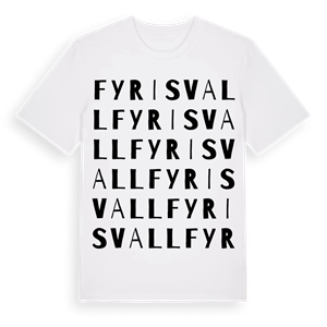 Fyrisvall ordlek t-shirt – ekologisk bomull t-shirt från Pinshirt