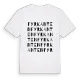 Fyrkanten ordlek t-shirt