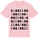 Pink Cotton t-shirt med Gaddebo ordlek t-shirt