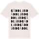 Vintage White t-shirt med Gäddlund ordlek t-shirt