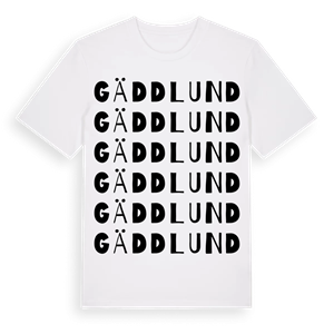 Gäddlund ordlek t-shirt – ekologisk bomull t-shirt från Pinshirt
