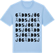 Blue Soul t-shirt med Gäddsjö ordlek t-shirt