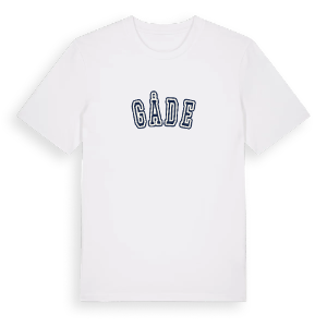 Gåde college t-shirt – ekologisk bomull t-shirt från Pinshirt