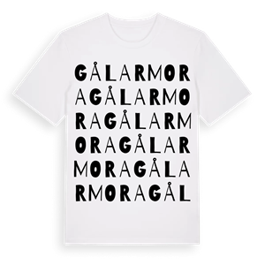 Gålarmora ordlek t-shirt – ekologisk bomull t-shirt från Pinshirt