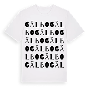 Gälbo ordlek t-shirt – ekologisk bomull t-shirt från Pinshirt