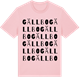 Pink Cotton t-shirt med Gällbo ordlek t-shirt