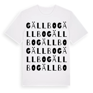Gällbo ordlek t-shirt – ekologisk bomull t-shirt från Pinshirt