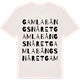Vintage White t-shirt med Gamla Bångsnåret ordlek t-shirt