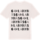 Vintage White t-shirt med Gamla Nynäs ordlek t-shirt