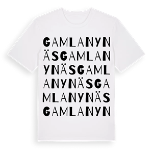 Gamla Nynäs ordlek t-shirt – ekologisk bomull t-shirt från Pinshirt