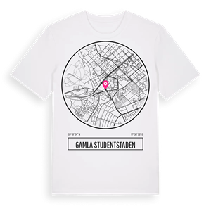 Gamla Studentstaden t-shirt – ekologisk bomull t-shirt från Pinshirt