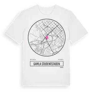 Gamla Studentstaden t-shirt – ekologisk bomull t-shirt från Pinshirt