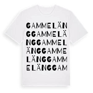 Gammeläng ordlek t-shirt – ekologisk bomull t-shirt från Pinshirt