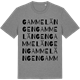 Mid Heather Gray t-shirt med Gammelängen ordlek t-shirt
