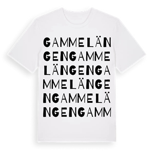 Gammelängen ordlek t-shirt – ekologisk bomull t-shirt från Pinshirt