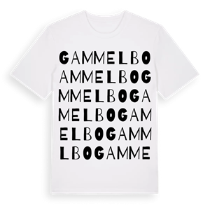 Gammelbo ordlek t-shirt – ekologisk bomull t-shirt från Pinshirt