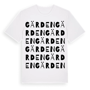 Gärden ordlek t-shirt – ekologisk bomull t-shirt från Pinshirt