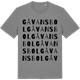 Mid Heather Gray t-shirt med Gåvansbol ordlek t-shirt