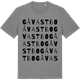 Mid Heather Gray t-shirt med Gåvastbo ordlek t-shirt
