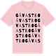 Pink Cotton t-shirt med Gåvastbo ordlek t-shirt