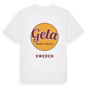 Gela cirkel t-shirt – ekologisk bomull t-shirt från Pinshirt