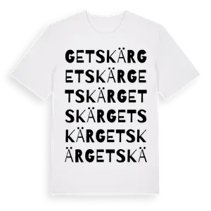 Getskär ordlek t-shirt – ekologisk bomull t-shirt från Pinshirt
