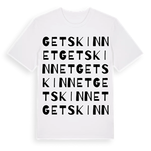 Getskinnet ordlek t-shirt – ekologisk bomull t-shirt från Pinshirt