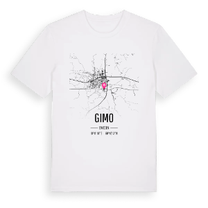 Gimo karta t-shirt – ekologisk bomull t-shirt från Pinshirt