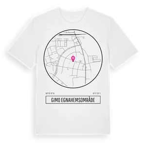 Gimo egnahemsområde t-shirt – ekologisk bomull t-shirt från Pinshirt