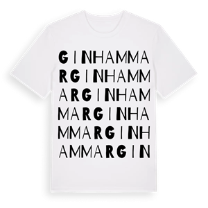 Ginhammar ordlek t-shirt – ekologisk bomull t-shirt från Pinshirt