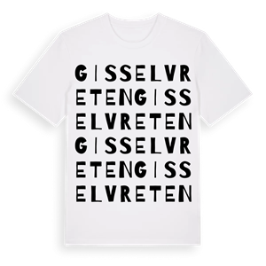 Gisselvreten ordlek t-shirt – ekologisk bomull t-shirt från Pinshirt