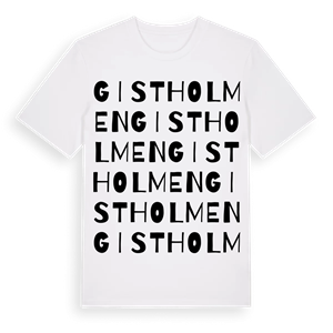 Gistholmen ordlek t-shirt – ekologisk bomull t-shirt från Pinshirt