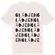 Vintage White t-shirt med Glädjen ordlek t-shirt