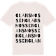 Vintage White t-shirt med Glansmossen ordlek t-shirt