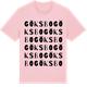 Pink Cotton t-shirt med Göksbo ordlek t-shirt