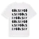 White t-shirt med Göksby ordlek t-shirt