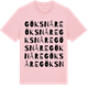Pink Cotton t-shirt med Göksnåre ordlek t-shirt