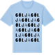 Blue Soul t-shirt med Gölja ordlek t-shirt