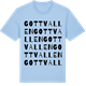 Blue Soul t-shirt med Gottvallen ordlek t-shirt
