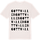 Vintage White t-shirt med Gottvallen ordlek t-shirt