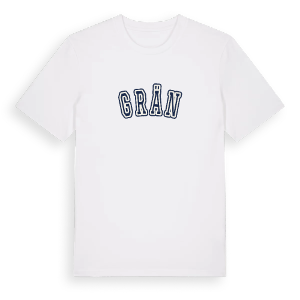 Grän college t-shirt – ekologisk bomull t-shirt från Pinshirt
